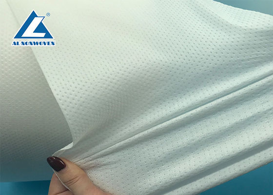 China Nonwoven elástico del G/M 100g para el pañal que hace, tela médica no tejida del material del pañal proveedor