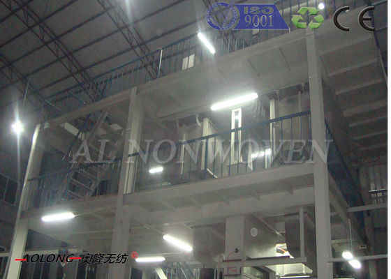China Cadena de producción no tejida de la tela del polipropileno con el CE/ISO9001 del G/M 10-250g proveedor