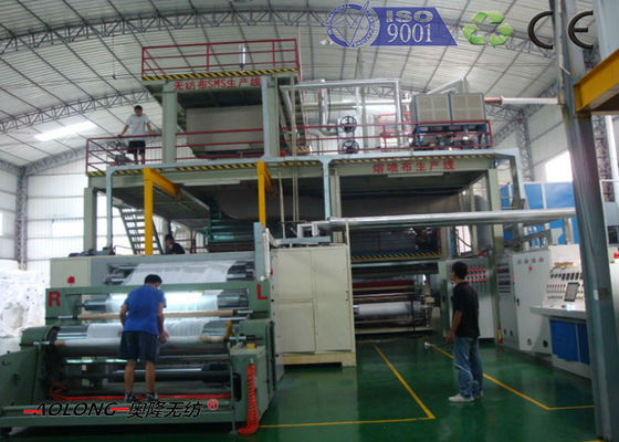 China Máquina no tejida de la fabricación de la tela de SMS PP para el traje de la operación proveedor