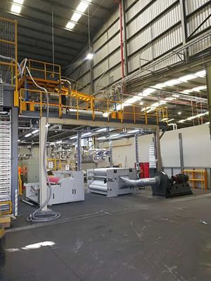 Tela no tejida del metal que hace la máquina, máquina no tejida de la tela del uso de los pañales del bebé proveedor